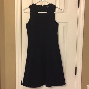Madewell navy blue fitted dress